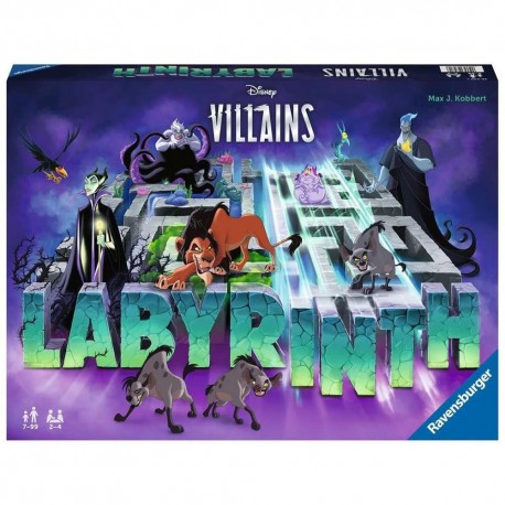 Caixa do jogo de tabuleiro Labirinto Disney Vilões de Ravensburger