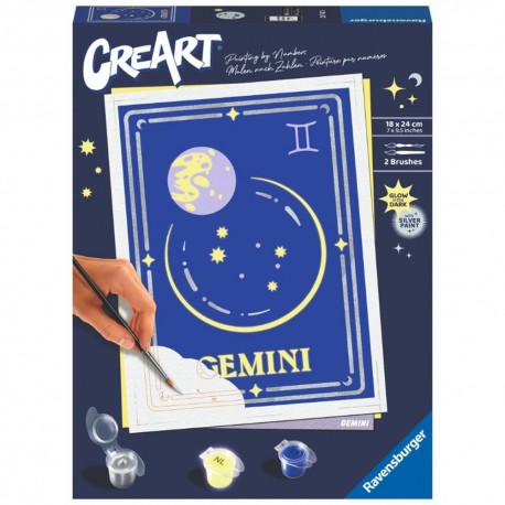 Kit de pintura por números Ravensburger CreArt Gêmeos