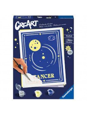 Kit para pintar com números Ravensburger CreArt Câncer