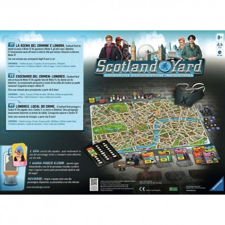 Jogo de tabuleiro Scotland Yard edição renovada