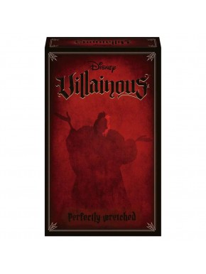 Caixa e conteúdo do jogo Disney Villainous Perfectly Wretched