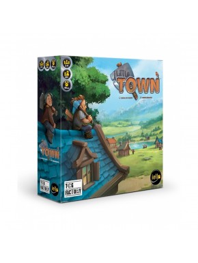 Caixa e tabuleiro do jogo de tabuleiro Little Town