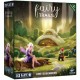 Caja del juego de cartas Fairy Trails con ilustración de hada y gnomo