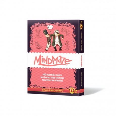 Caja del juego de cartas Mind Maze: Dinero, fama y poder 2