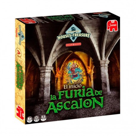 Caixa do jogo de tabuleiro Escape Quest A Fúria de Ascalon