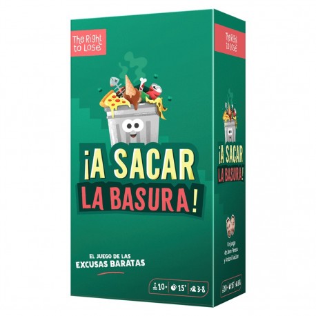 Caja y cartas del juego ¡A sacar la basura!