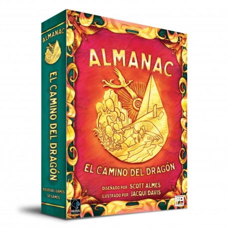 Caja del juego de mesa Almanac: El Camino del Dragón