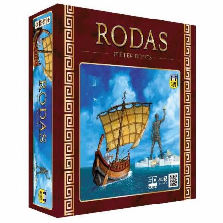 Caja del juego de mesa Rodas con diseño de barco y Coloso