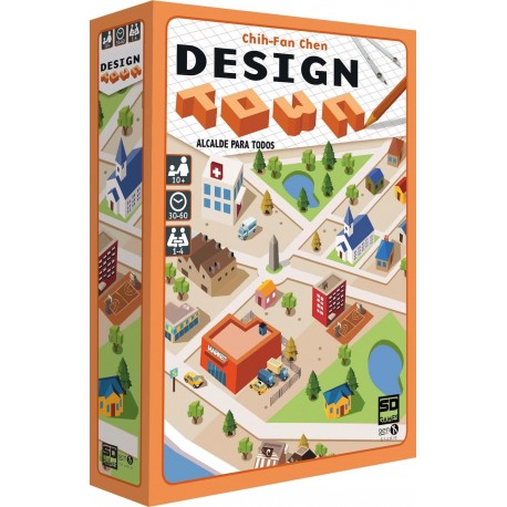 Caja del juego de mesa Design Town