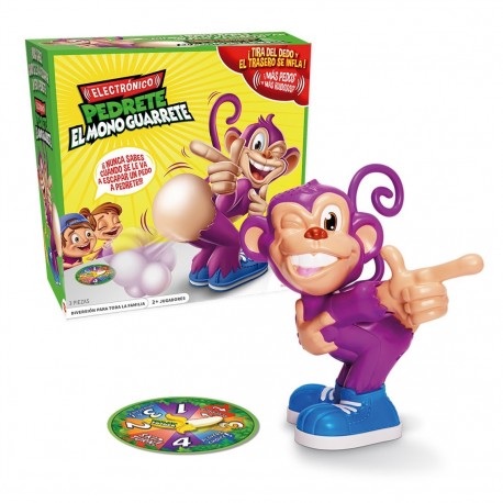 Jeu de société Pedrete le Singe polisson avec singe et roue