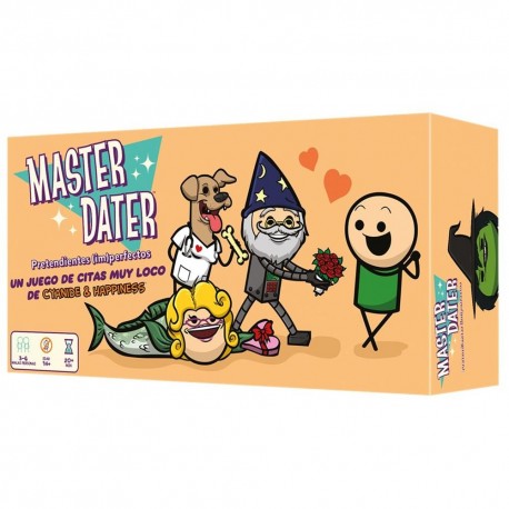 Caixa do jogo de tabuleiro Master Dater da Cyanide & Happiness