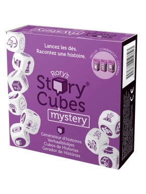Caja y dados del juego Story Cubes Mystery