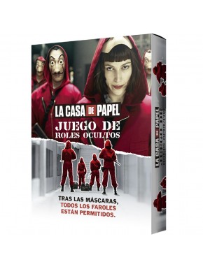 Boîte du jeu de plateau La Casa de Papel avec personnages sur la couverture