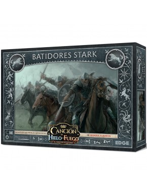 Caja y miniaturas de los Batidores Stark en Canción de Hielo y Fuego