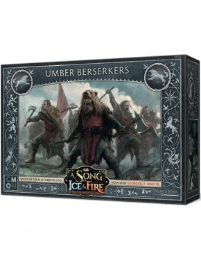 Caja y miniaturas de Berserkers Umber del juego Canción de Hielo y Fuego