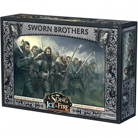 Caja del juego de mesa con miniaturas de la Guardia de la Noche