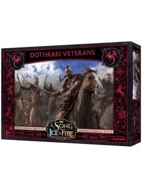 Caja y miniaturas Dothraki Veteranos del juego Canción de Hielo y Fuego