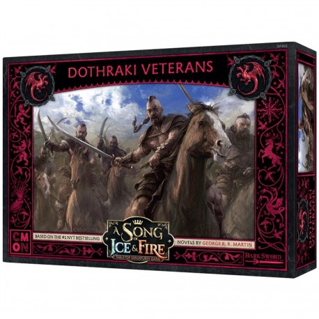 Caja y miniaturas Dothraki Veteranos del juego Canción de Hielo y Fuego
