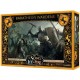 Caja y miniaturas del juego Guardianes Baratheon