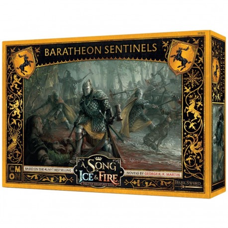 Caja del juego de miniaturas Centinelas Baratheon