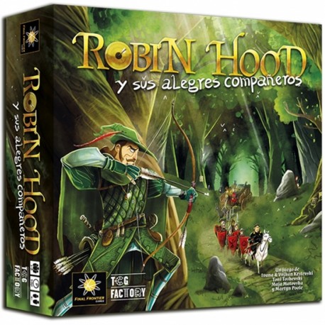 Caixa do jogo de tabuleiro Robin Hood e seus companheiros
