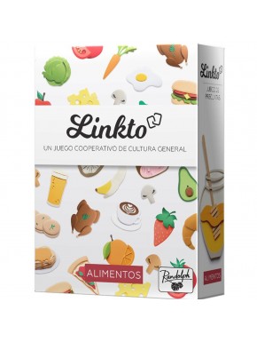 Caixa e cartas do jogo LinkTo Alimentos