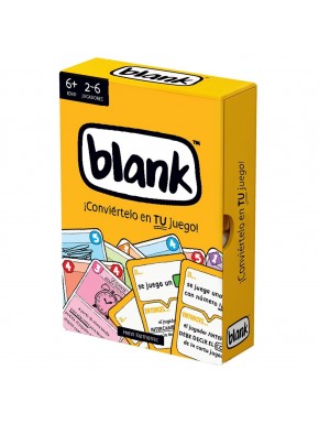 Caixa e cartas do jogo de tabuleiro Blank