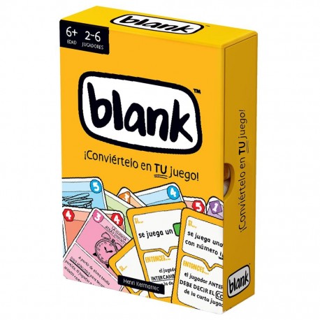 Caixa e cartas do jogo de tabuleiro Blank