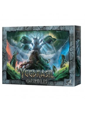 Caja y tablero del juego de mesa Yggdrasil Chronicles