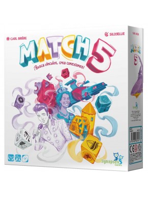 Juego de mesa Match 5 con dados y tablas de palabras