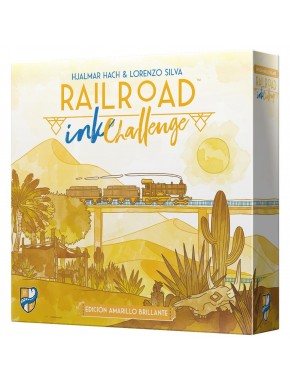Railroad Ink Edición Amarilla juego de mesa y componentes