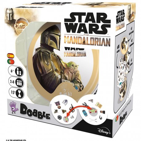 Juego Dobble Star Wars Mandalorian en lata
