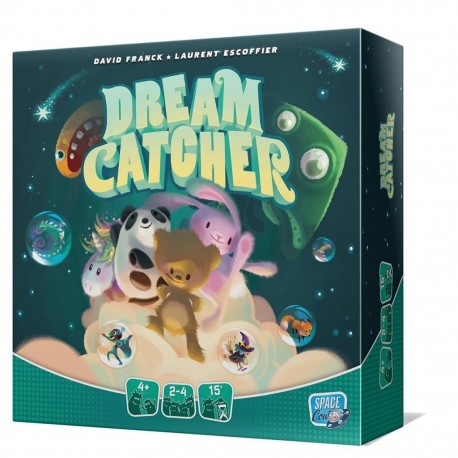 Caixa frontal do jogo de tabuleiro Dream Catcher