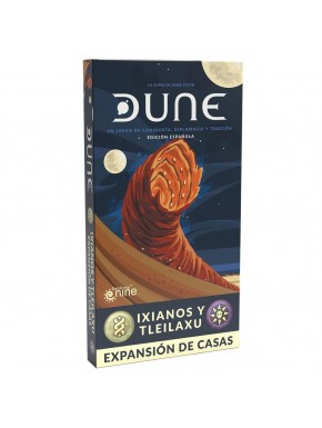 Caja expansión juego de mesa Dune Ixianos y Tleilaxu