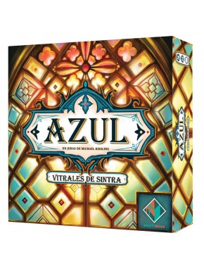 Caja y componentes del juego Azul: Vitrales de Sintra
