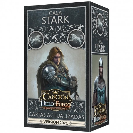 Caja del pack de facción Stark del juego Canción de Hielo y Fuego