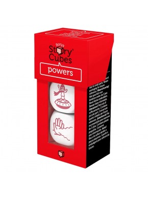 Caixa vermelha com dados Story Cubes Powers