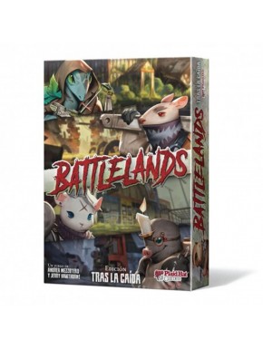 Caja y cartas del juego de mesa Battlelands: Tras la Caída