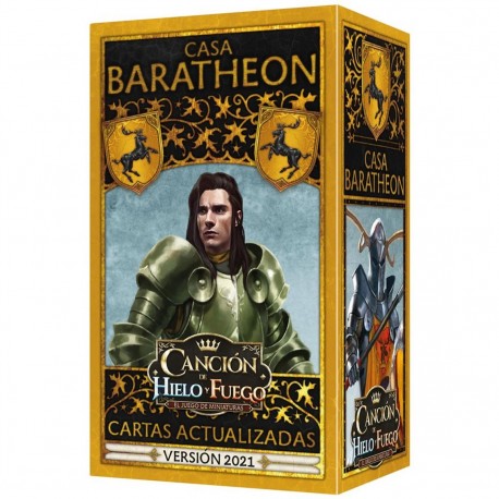 Caja y cartas de la Casa Baratheon versión 2021
