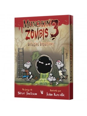 Caixa e cartas Munchkin Zumbis 3: Abrigos Repulsivos