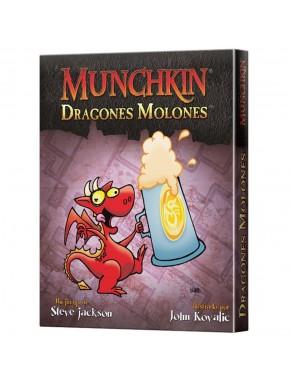 Caja de Munchkin Dragones Molones y cartas de juego