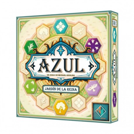 Caja del juego de mesa Azul Jardín de la Reina