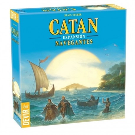 Caja de Catan Navegantes y tablero de juego