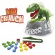 Caixa do jogo de tabuleiro Dino Crunch com dinossauro T-Rex