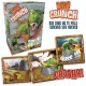 Caixa do jogo de tabuleiro Dino Crunch com dinossauro T-Rex