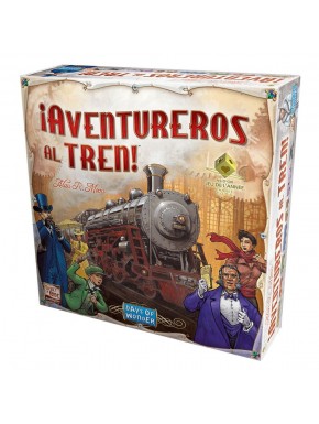 Caja del juego de mesa ¡Aventureros al Tren!