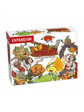 Caja expansión Rey Paparajote y cartas del juego