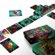 Caixa do jogo RabbitZ & Robots com cartas coloridas
