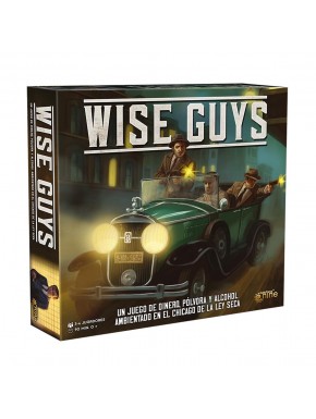 Boîte de jeu de société Wise Guys avec thème de Chicago des années 1920