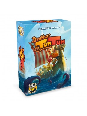 Caixa do jogo Drakkar Tum Tum com vikings em drakkar
